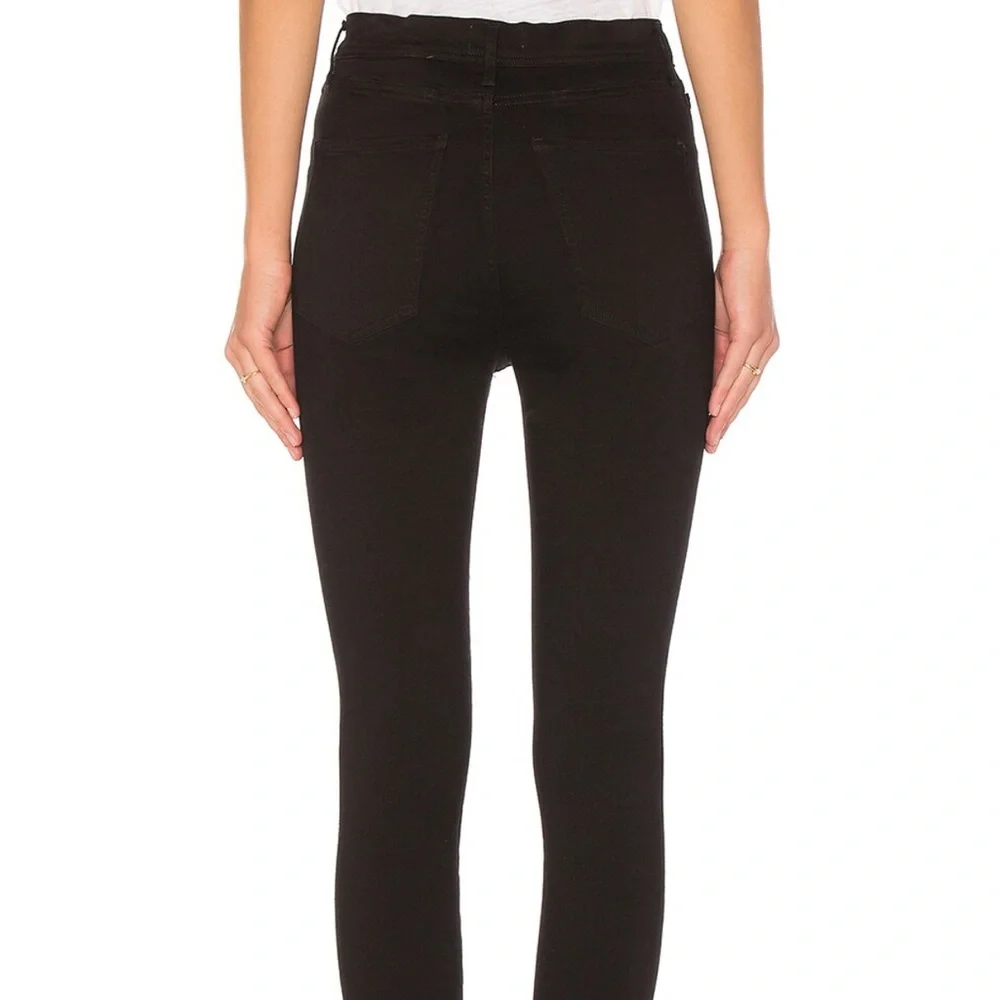 AGOLDE • Roxanne Super High Rise Skinny Jeans in Jet REVOLVE - Picture 2 of 7